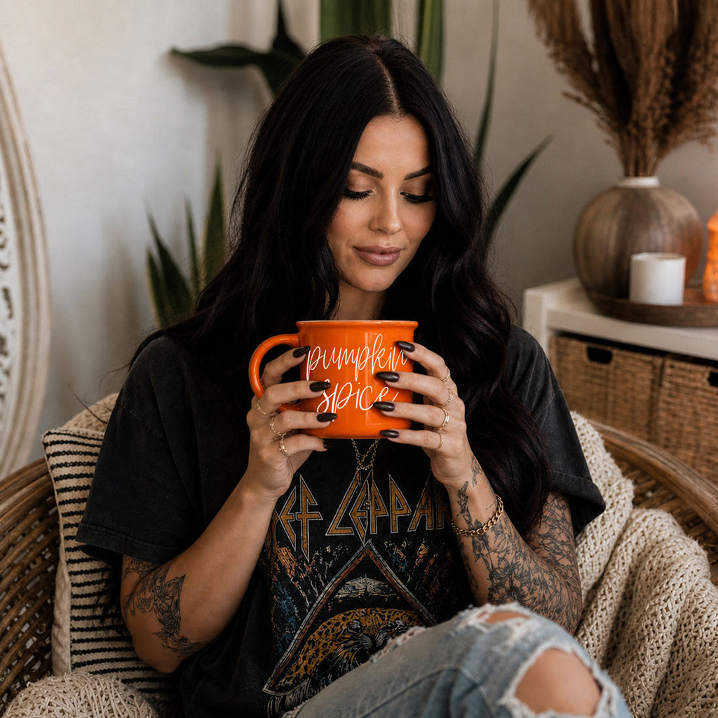 Pumpkin Spice Ceramic Campfire Mug