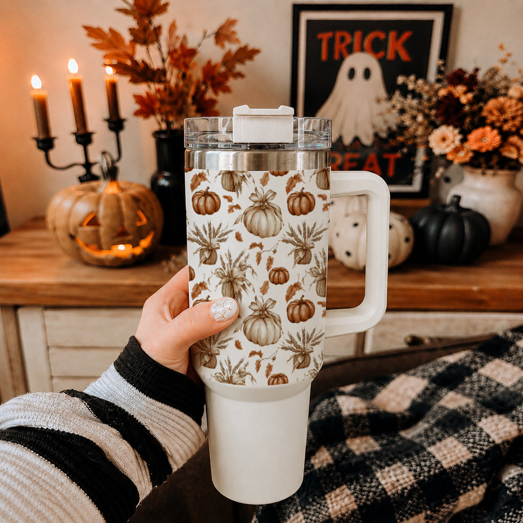 Rustic Pumpkins Insulated Tumbler — 40 oz