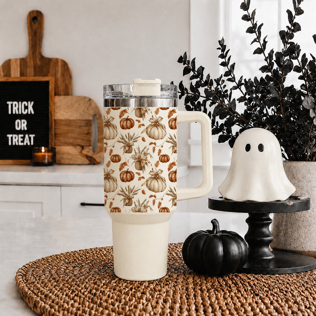Rustic Pumpkins Insulated Tumbler — 40 oz
