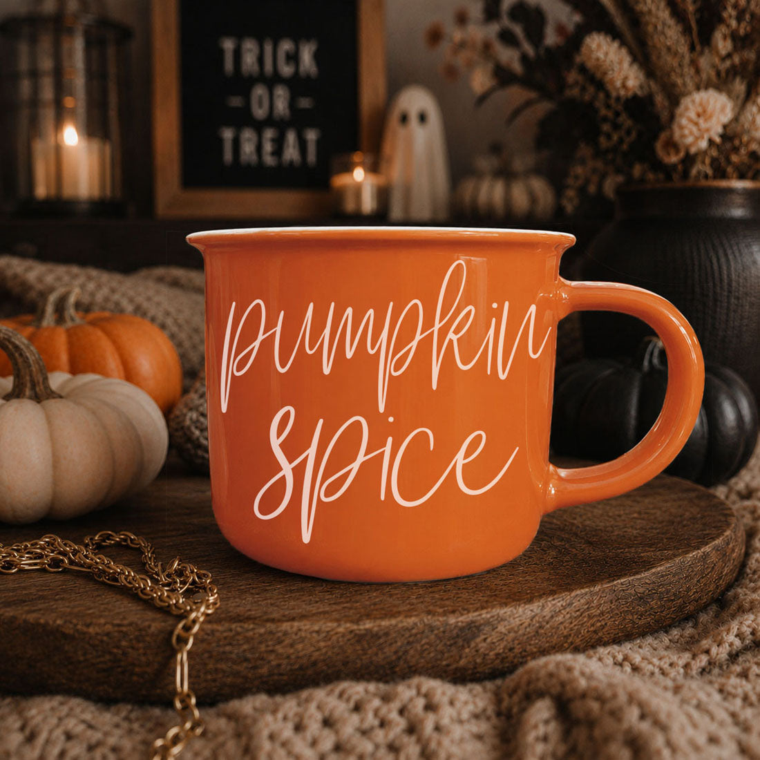 Pumpkin Spice Ceramic Campfire Mug