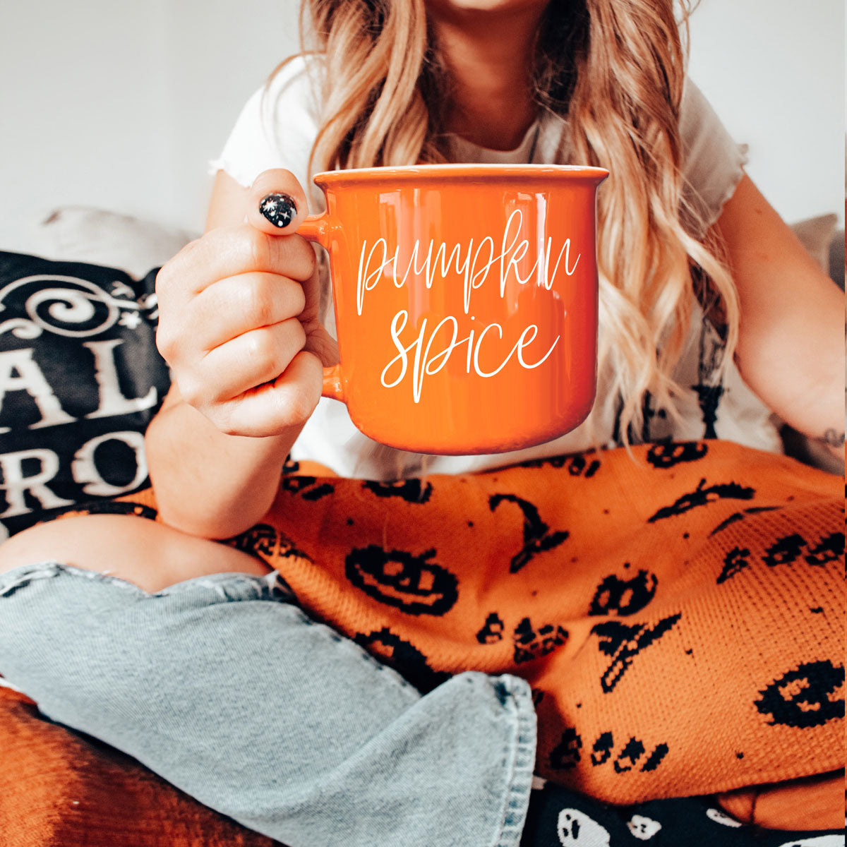 Pumpkin Spice Ceramic Campfire Mug