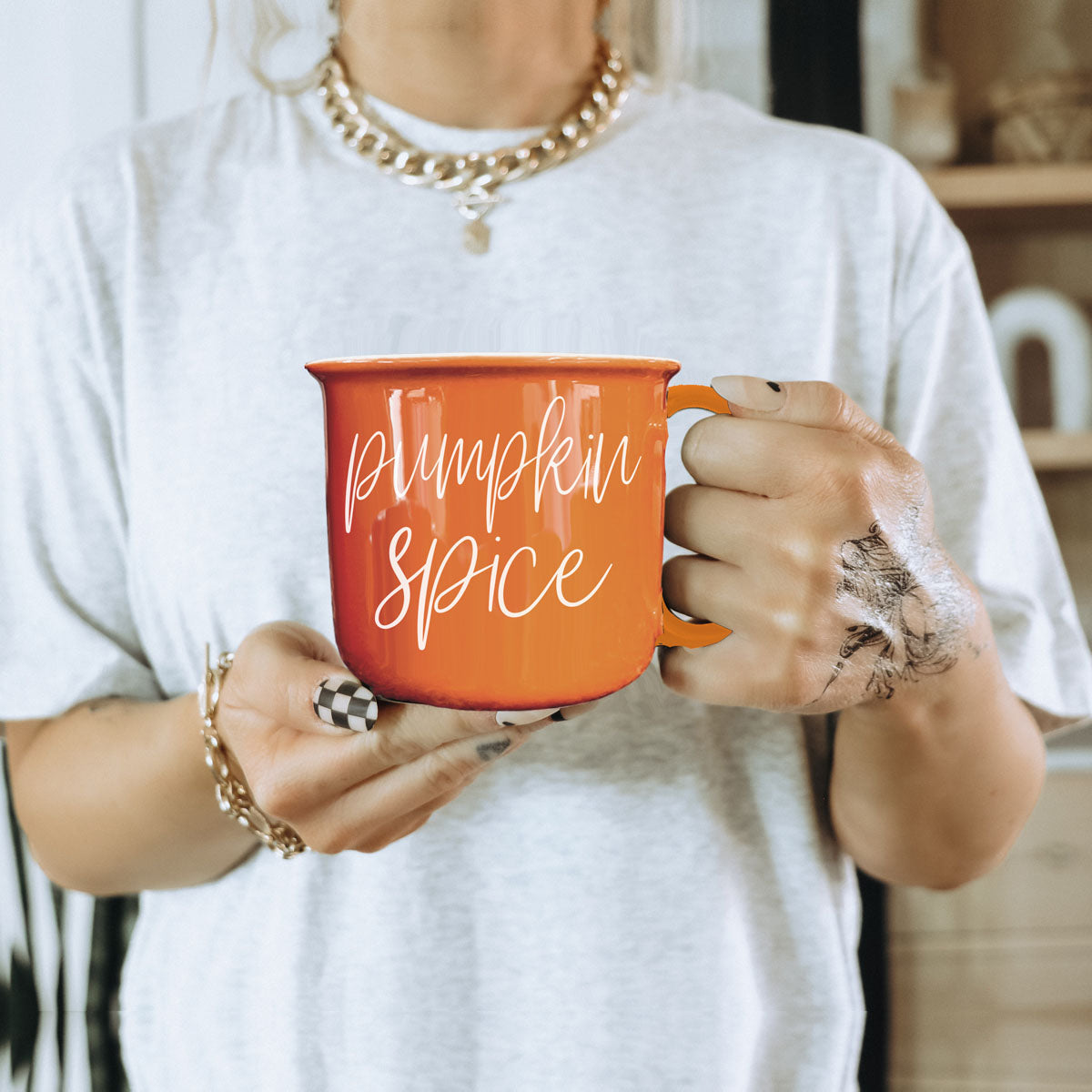 Pumpkin Spice Ceramic Campfire Mug
