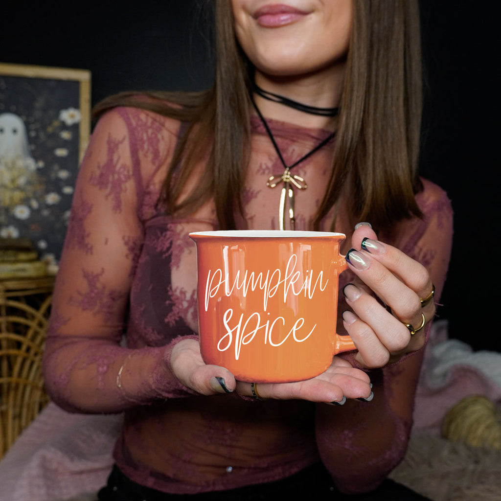 Pumpkin Spice Ceramic Campfire Mug