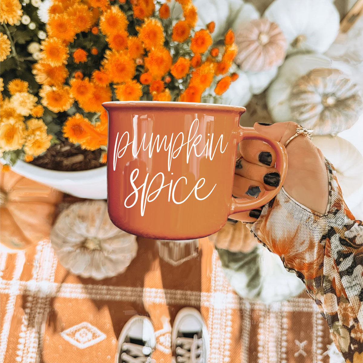 Pumpkin Spice Ceramic Campfire Mug
