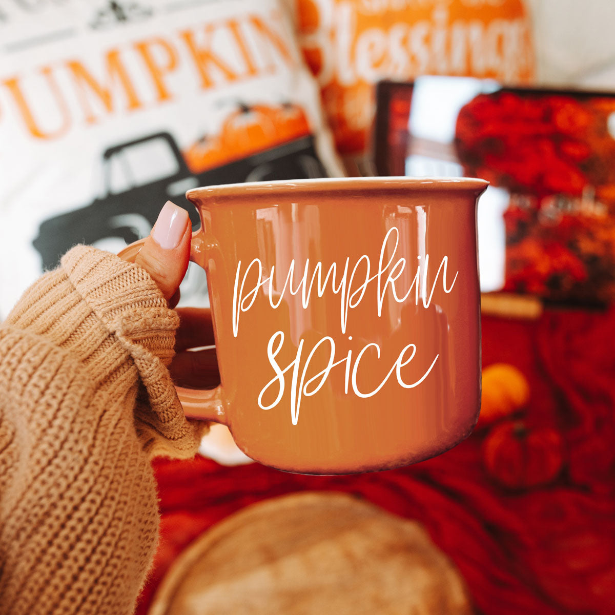 Pumpkin Spice Ceramic Campfire Mug