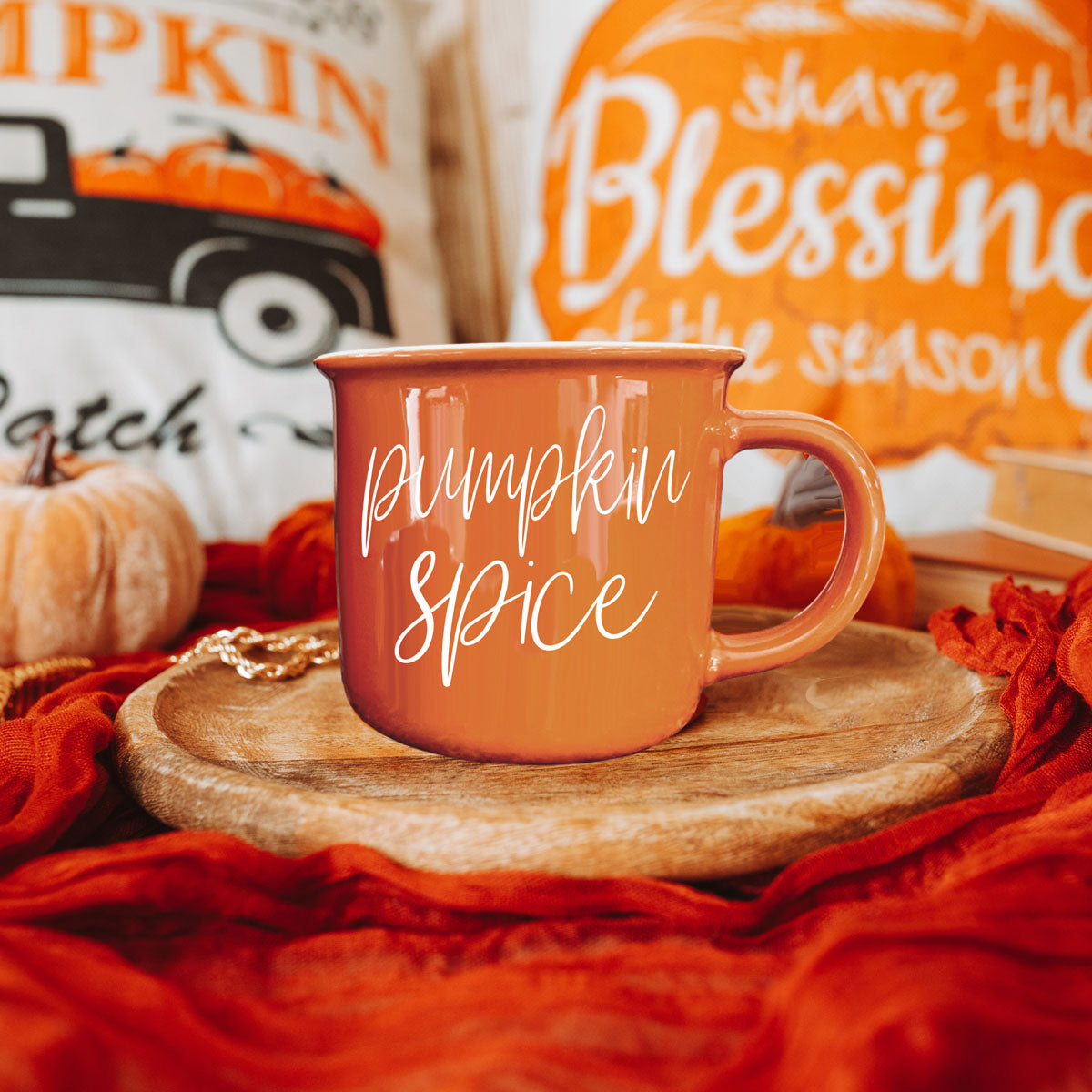 Pumpkin Spice Ceramic Campfire Mug