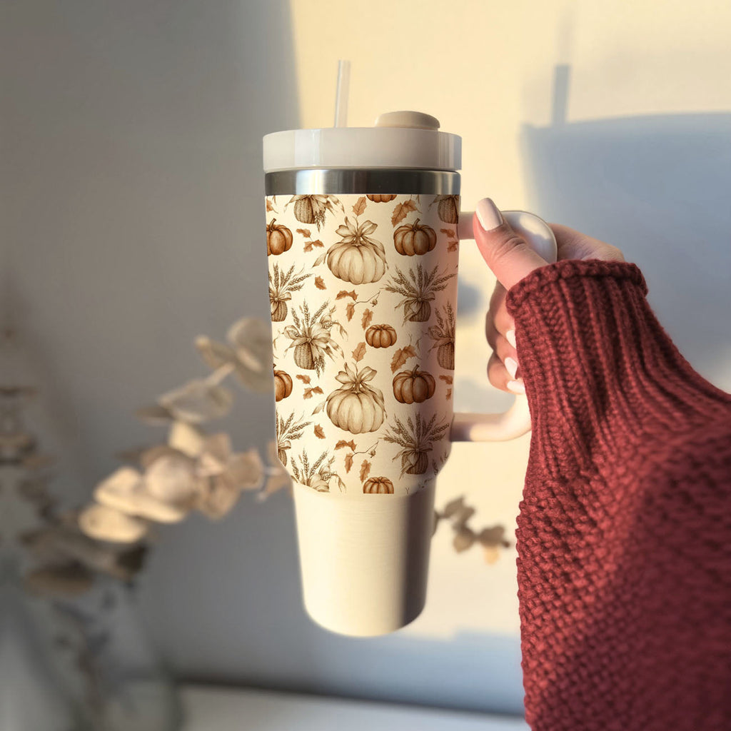 Rustic Pumpkins Insulated Tumbler — 40 oz