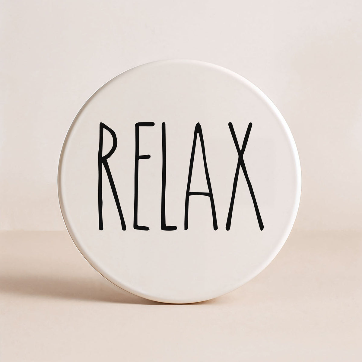 Minimalist Word Ceramic Coasters