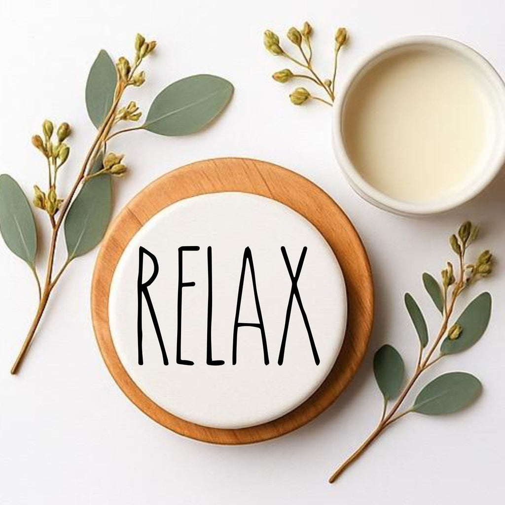 Minimalist Word Ceramic Coasters