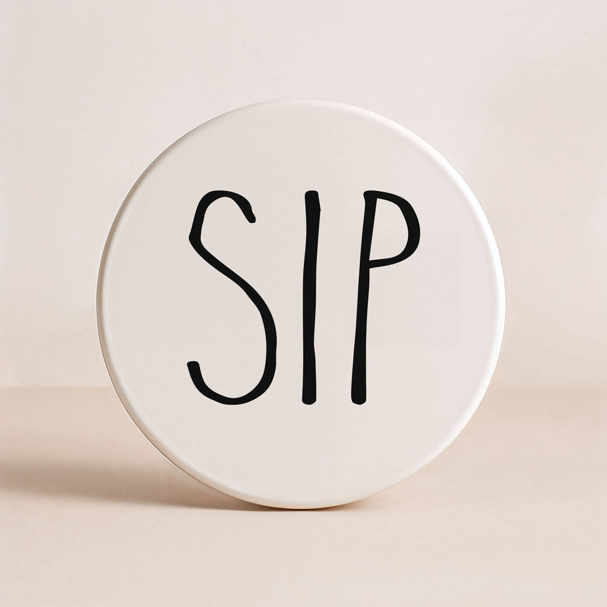 Minimalist Word Ceramic Coasters