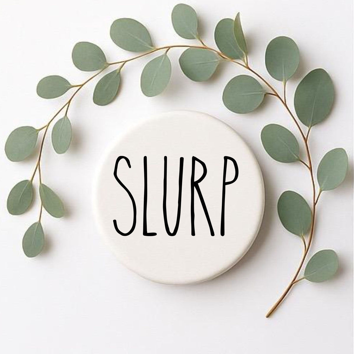 Minimalist Word Ceramic Coasters