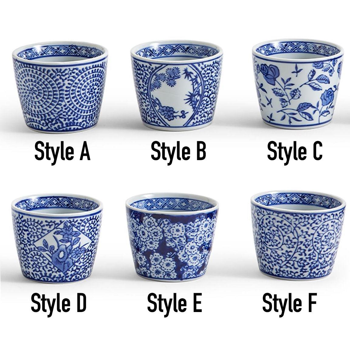 Mini Porcelain Cachepots — Blue & White Chinoiserie