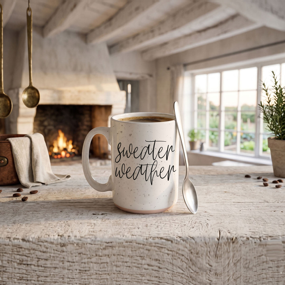 Sweater Weather Ceramic Mug — 16 oz