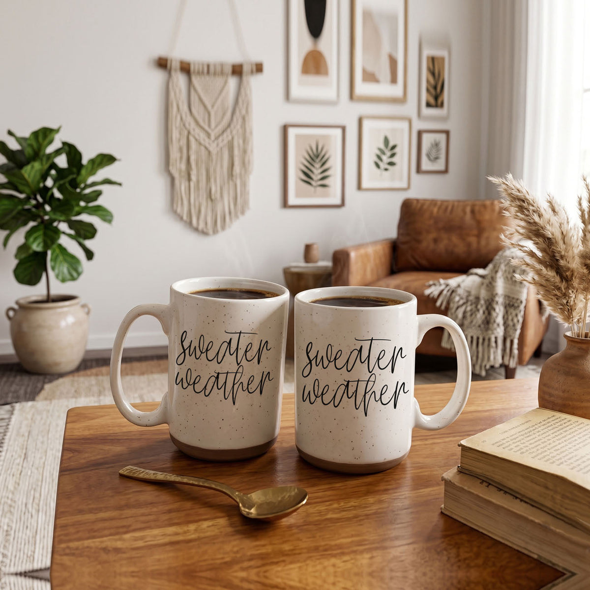 Sweater Weather Ceramic Mug — 16 oz
