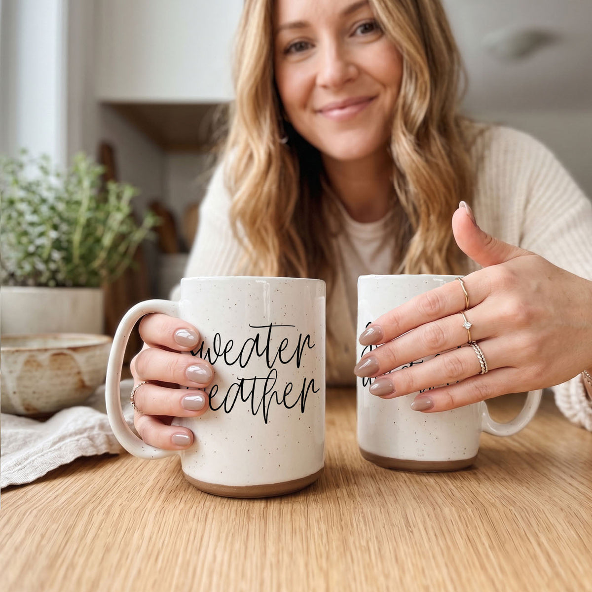 Sweater Weather Ceramic Mug — 16 oz