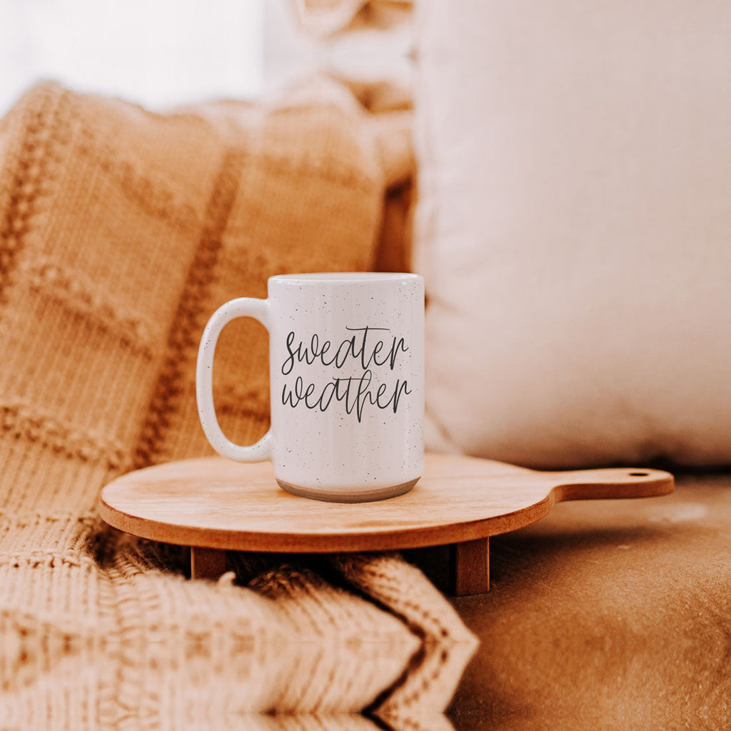 Sweater Weather Ceramic Mug — 16 oz