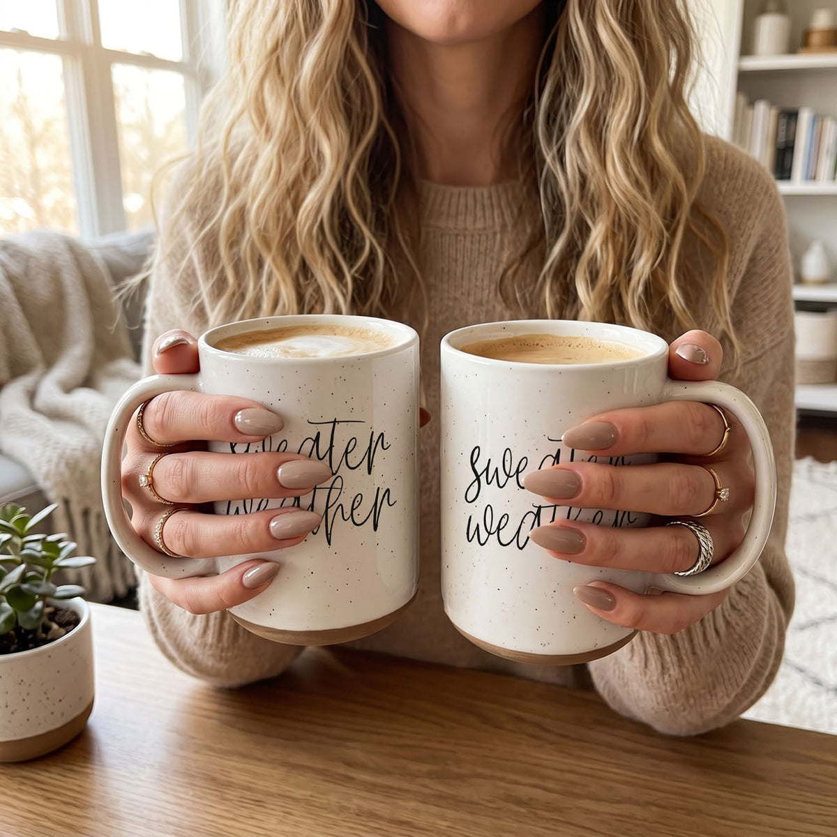 Sweater Weather Ceramic Mug — 16 oz