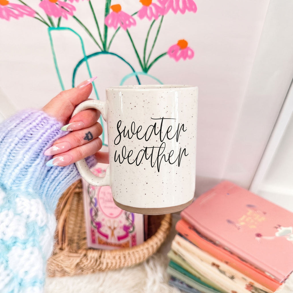 Sweater Weather Ceramic Mug — 16 oz