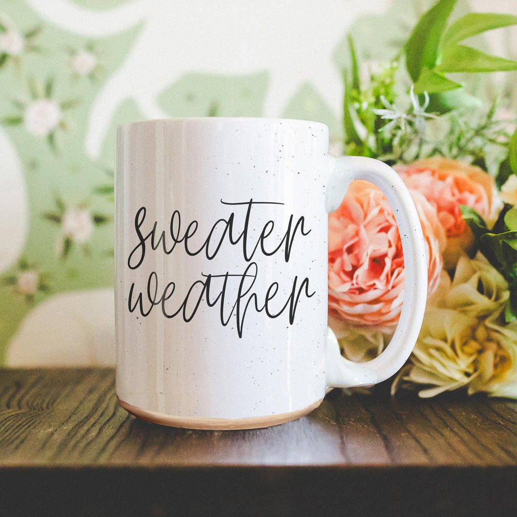 Sweater Weather Ceramic Mug — 16 oz
