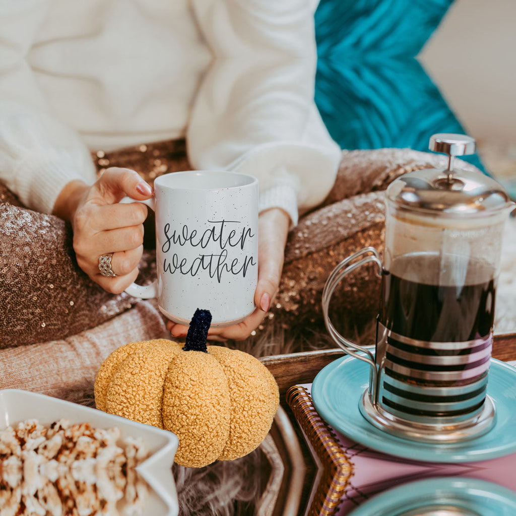 Sweater Weather Ceramic Mug — 16 oz