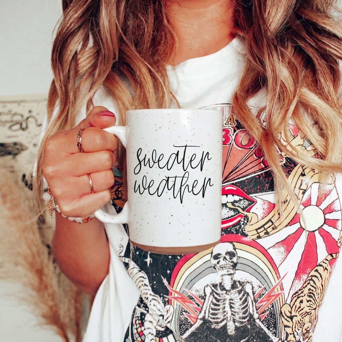 Sweater Weather Ceramic Mug — 16 oz