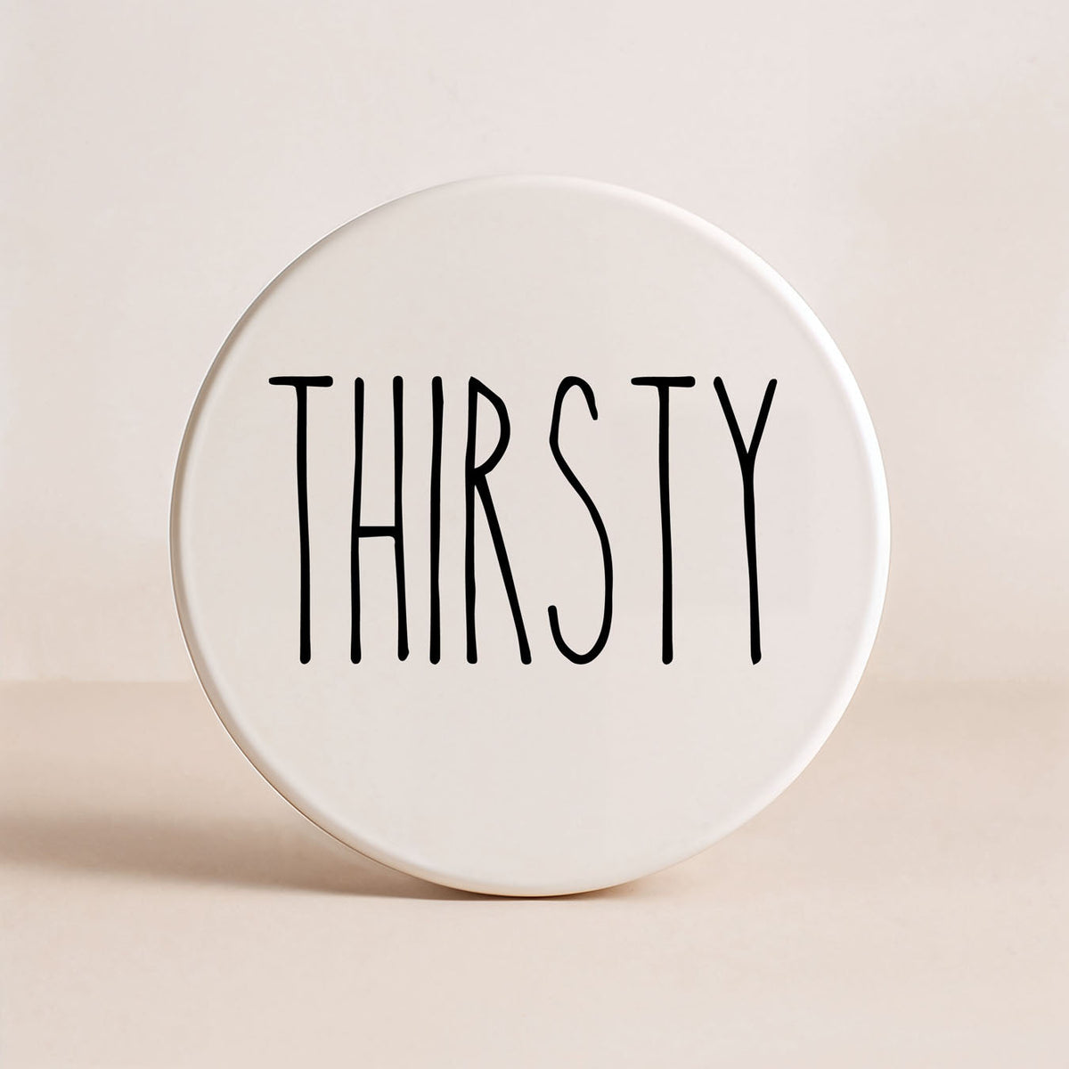 Minimalist Word Ceramic Coasters