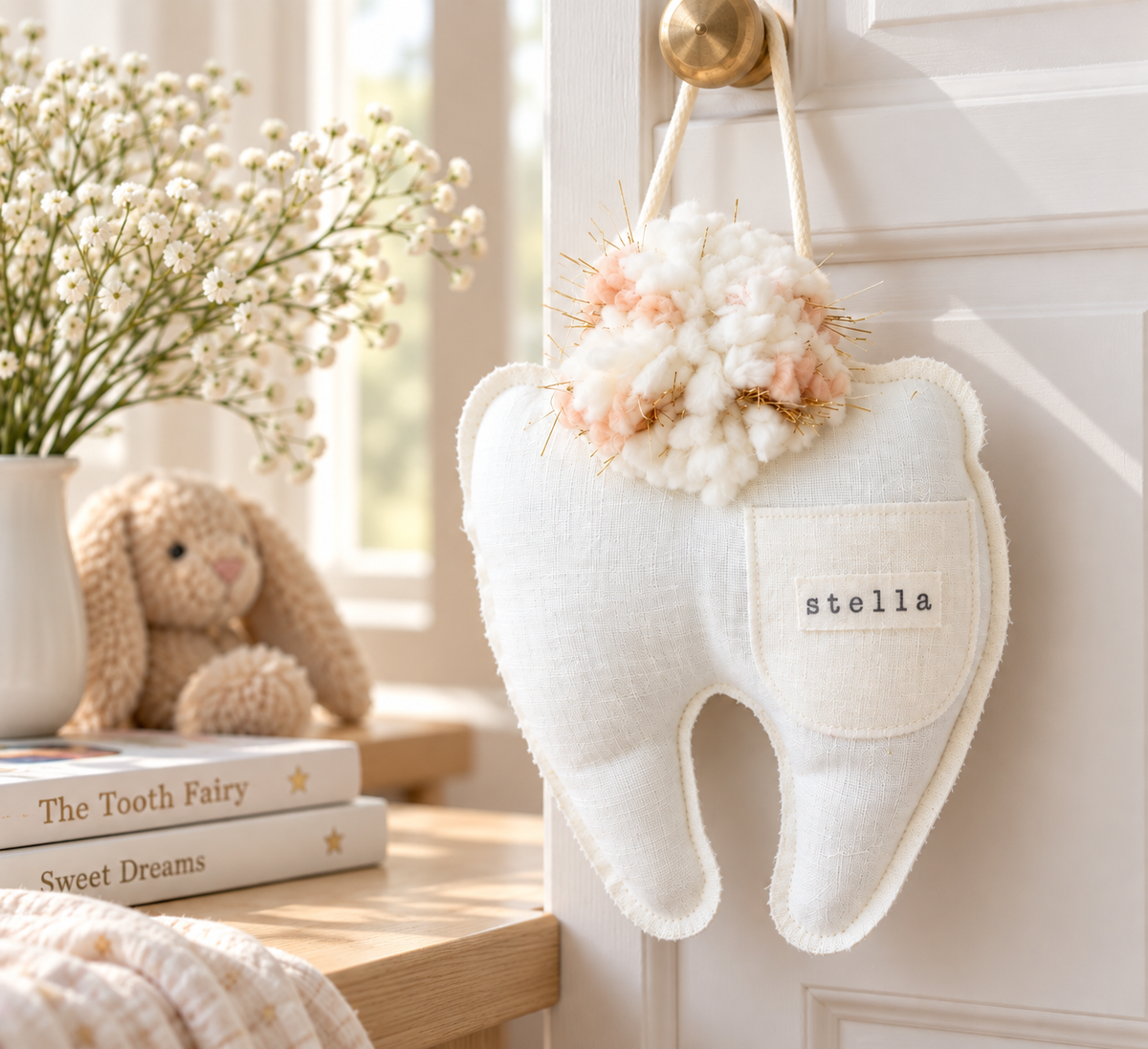 Personalized Tooth Fairy Pillow – A Magical Keepsake for Their First Tooth