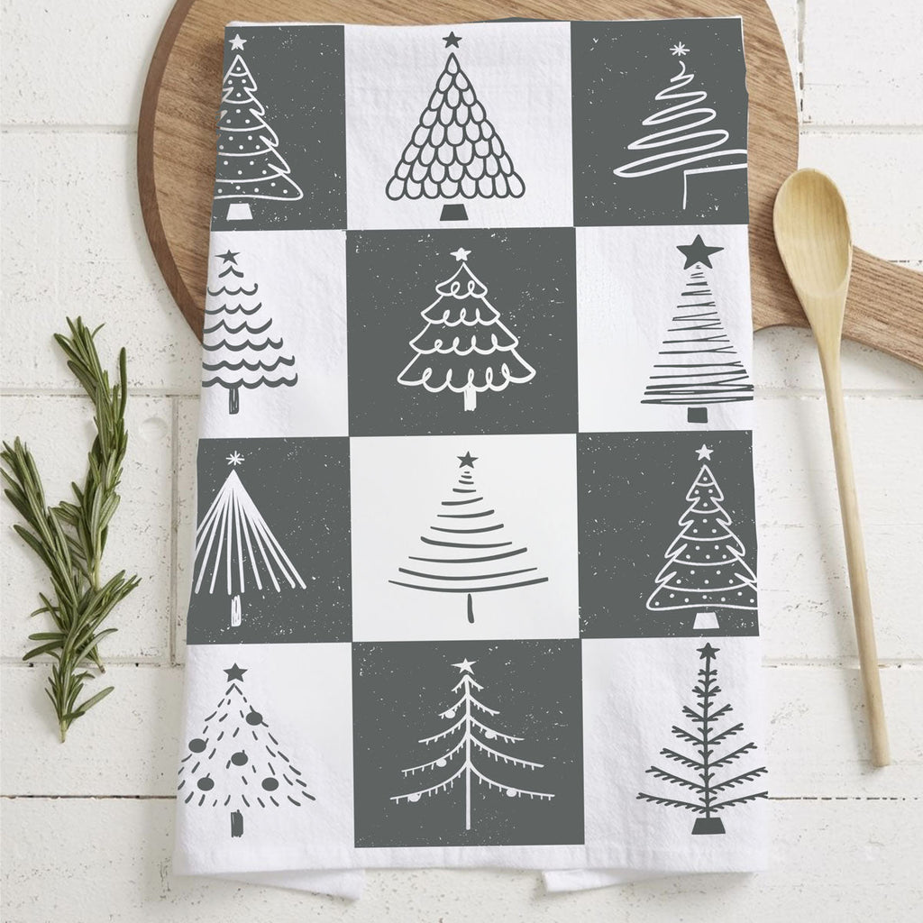Christmas Flour Sack Kitchen Towel — Choice of Holiday Design