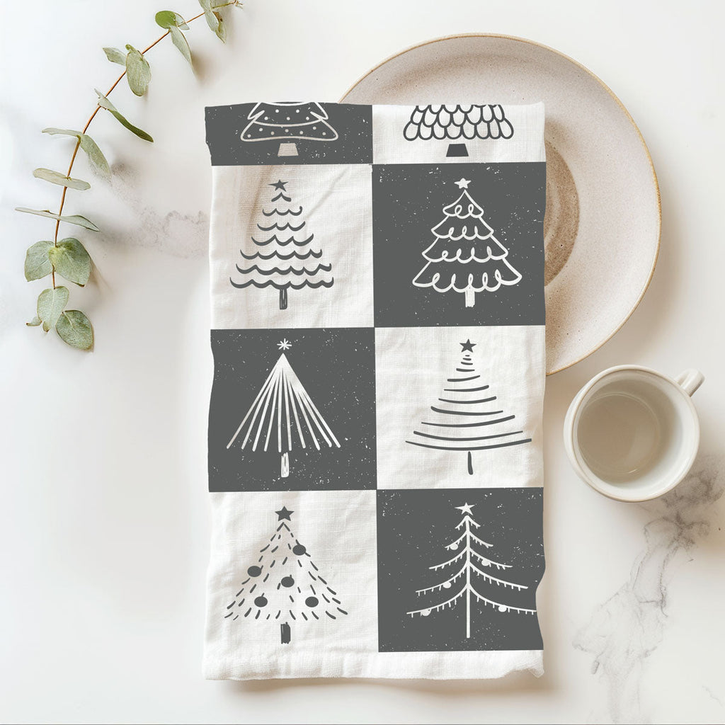 Christmas Flour Sack Kitchen Towel — Choice of Holiday Design
