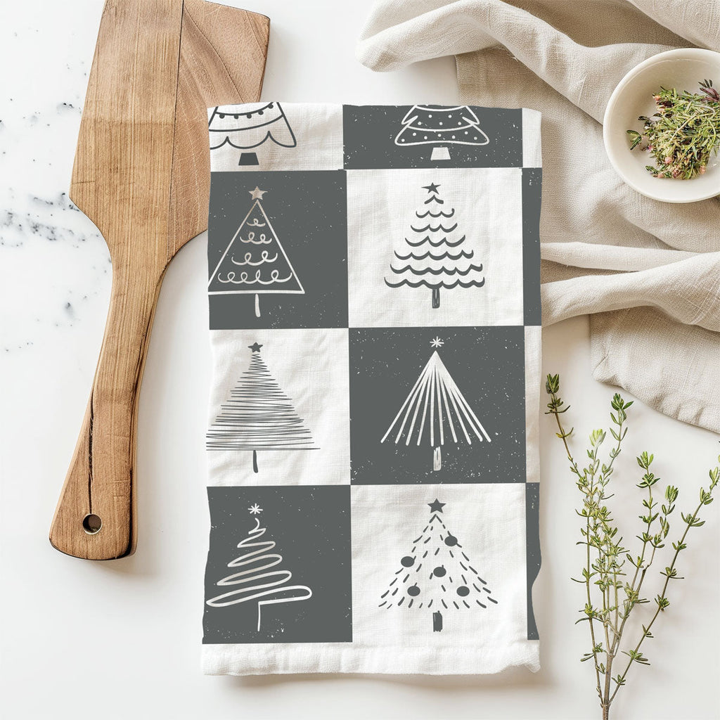 Christmas Flour Sack Kitchen Towel — Choice of Holiday Design
