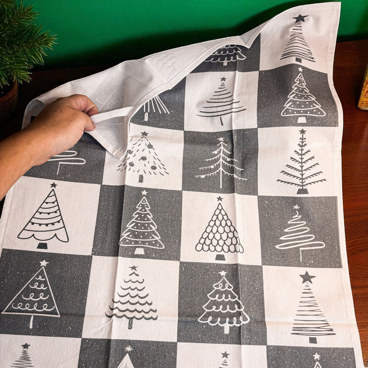 Christmas Flour Sack Kitchen Towel — Choice of Holiday Design