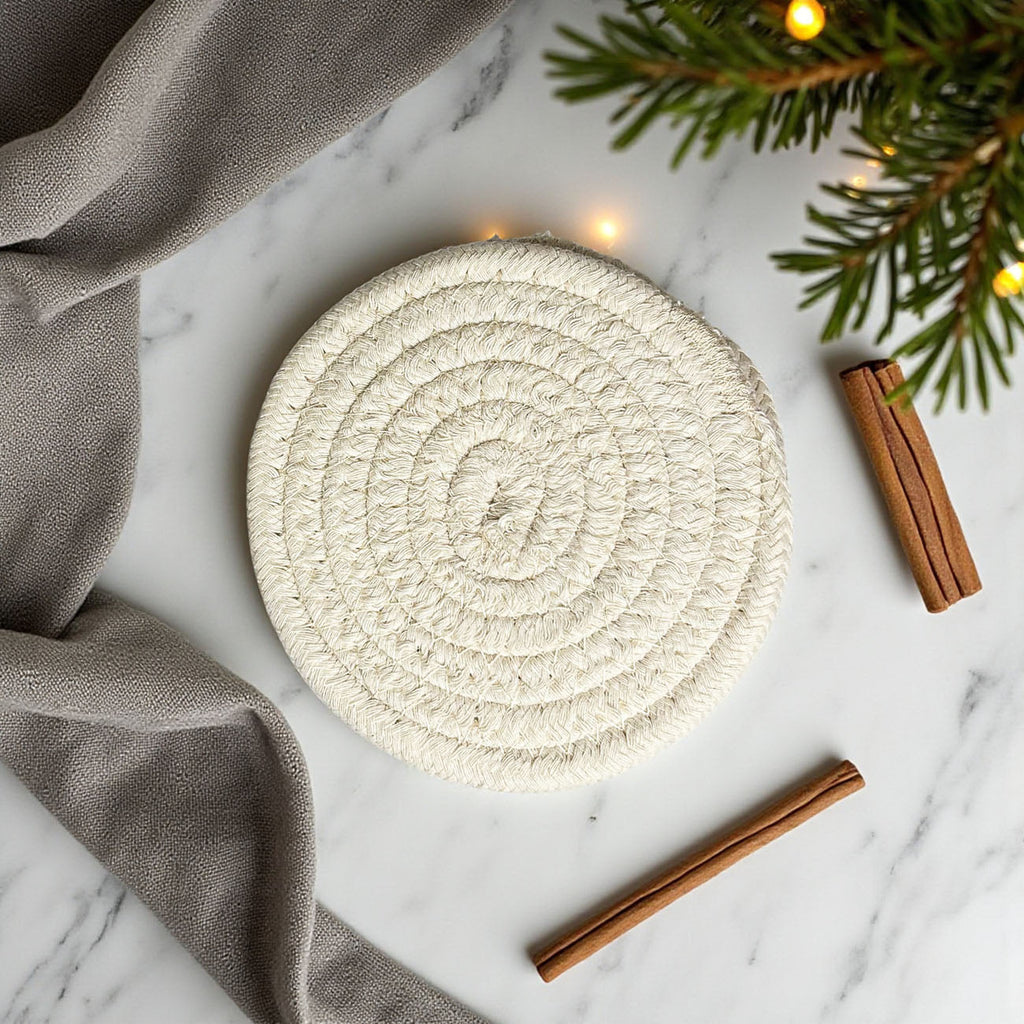 Braided Fall Fabric Coasters — Choice of Set
