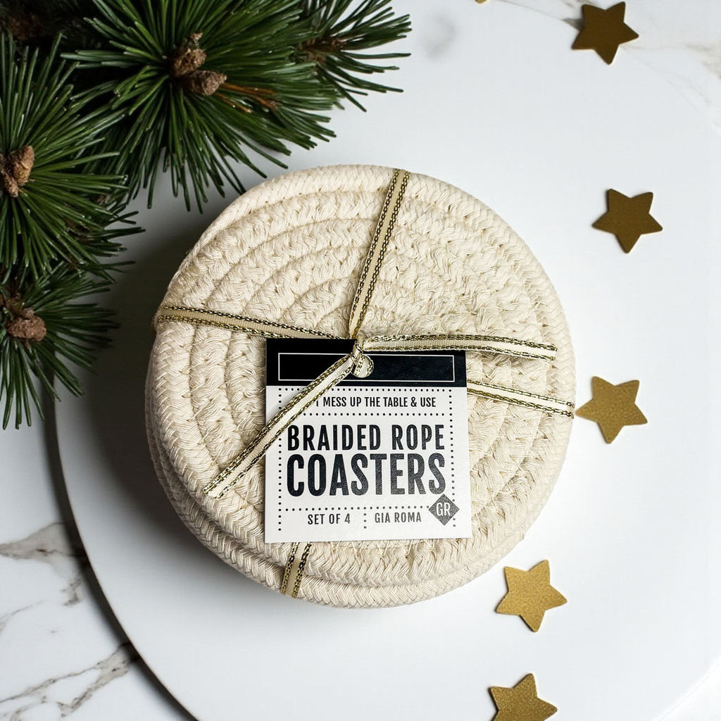 Braided Fall Fabric Coasters — Choice of Set
