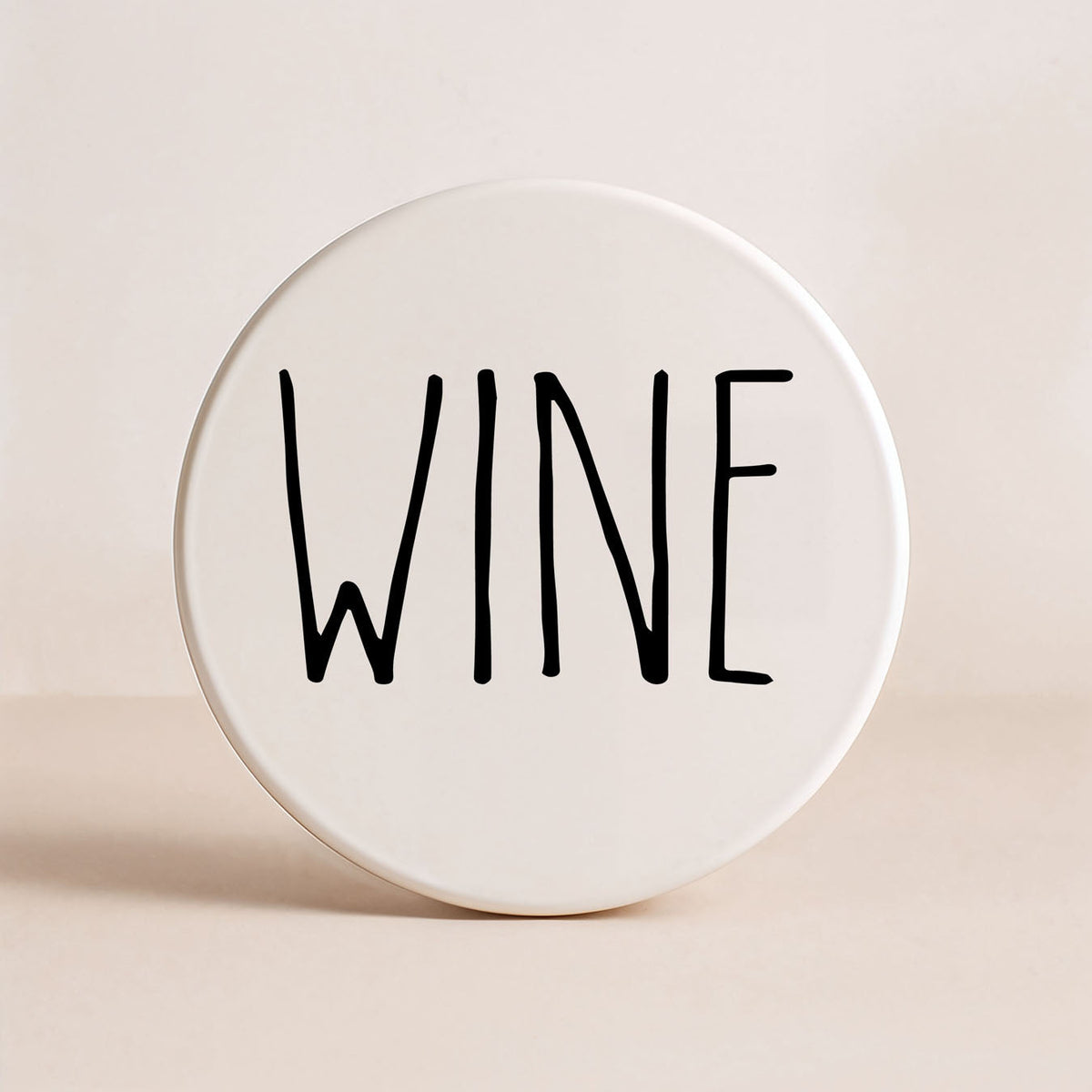 Minimalist Word Ceramic Coasters
