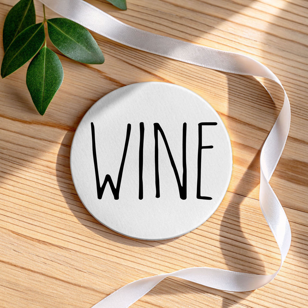 Minimalist Word Ceramic Coasters